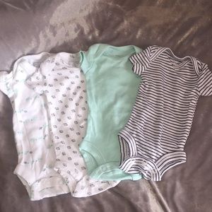 NWOT Carters Firsts Preemie Onesies Gender Neutral